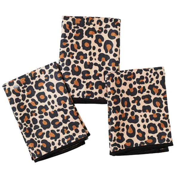 Mighty Mini Towel (Set of 3) - Leopard Pecan Woelk's House of Diamonds Russell, KS