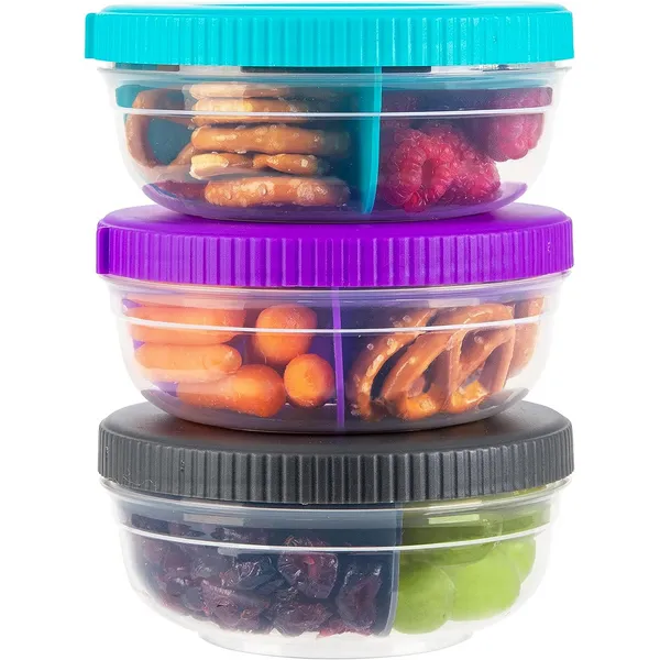 Progressive International Snaplock 3 Piece Set, On-The-Go, Leak-Resistant 5 Ounce Snack Container Set Image 2 Woelk's House of Diamonds Russell, KS