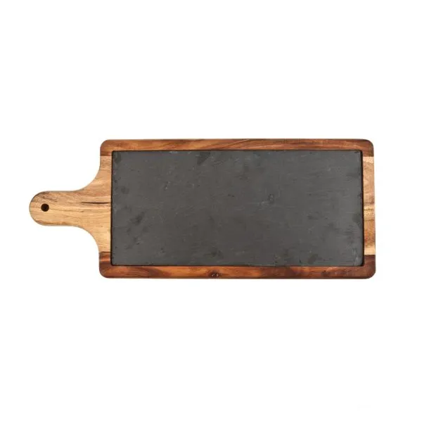 SLATE AND WOOD PADDLE  CHEESE BOARD similar item image