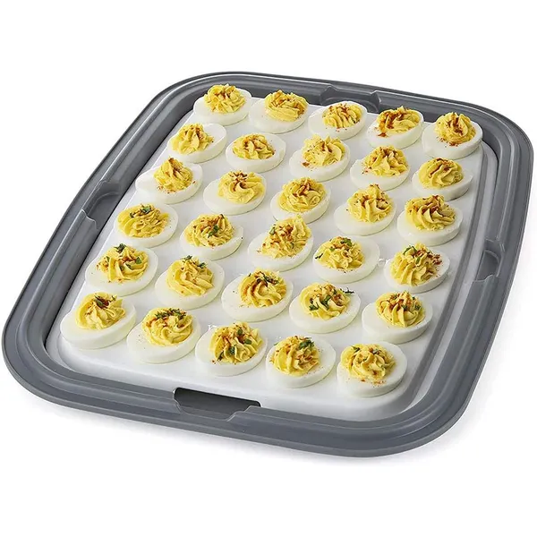 Progressive BCC-7 Prepworks Collapsible Entertaining Carrier w/Deviled Egg Tray Image 3 Woelk's House of Diamonds Russell, KS