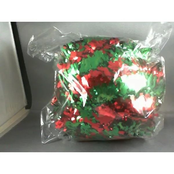 STIPED TENSEL BALL ORNAMENT Woelk's House of Diamonds Russell, KS
