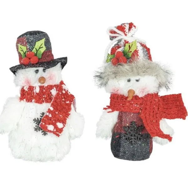 Holiday Plaid Ornament 2 Assorted Woelk's House of Diamonds Russell, KS