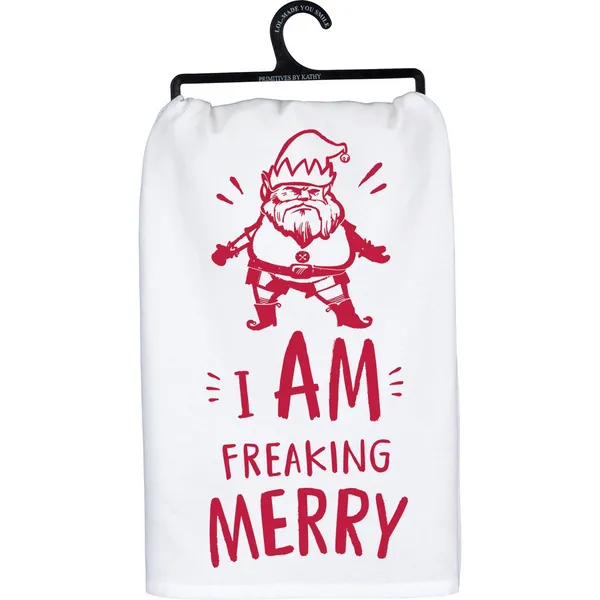 Kitchen Towel - Freaking Merry Woelk's House of Diamonds Russell, KS