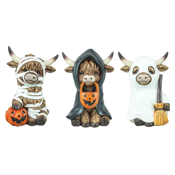 Trick or Treater Highland Cow 3 Ast Woelk's House of Diamonds Russell, KS