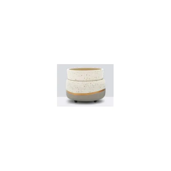 Ivory & Gold Wax Melters Set Woelk's House of Diamonds Russell, KS