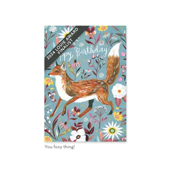 Foxy BDAY Card Woelk's House of Diamonds Russell, KS