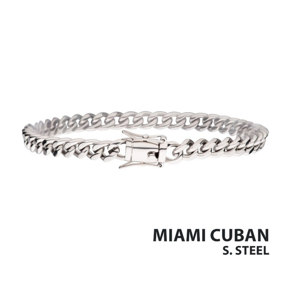6mm Steel Miami Cuban Chain Bracelet Woelk's House of Diamonds Russell, KS