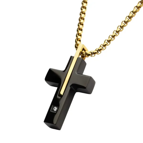 Stainless Steel Mens Cross Woelk's House of Diamonds Russell, KS