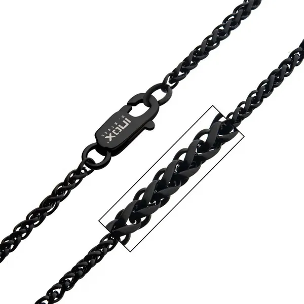 Stainless Steel Black Wheat Chain Woelk's House of Diamonds Russell, KS
