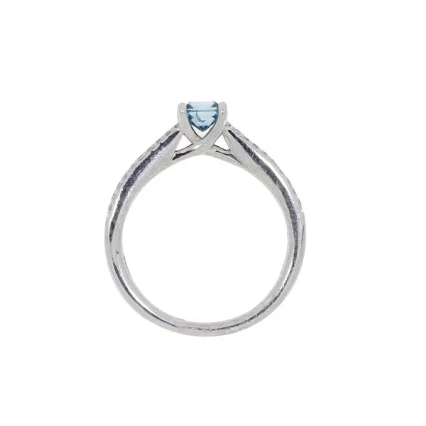 Blue Diamond Princess Cut Engagement Ring Image 3 Your Jewelry Box Altoona, PA