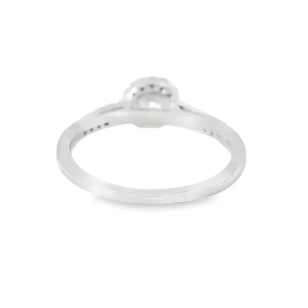 Round .50 ct Diamond Halo Engagement Ring Image 3 Your Jewelry Box Altoona, PA