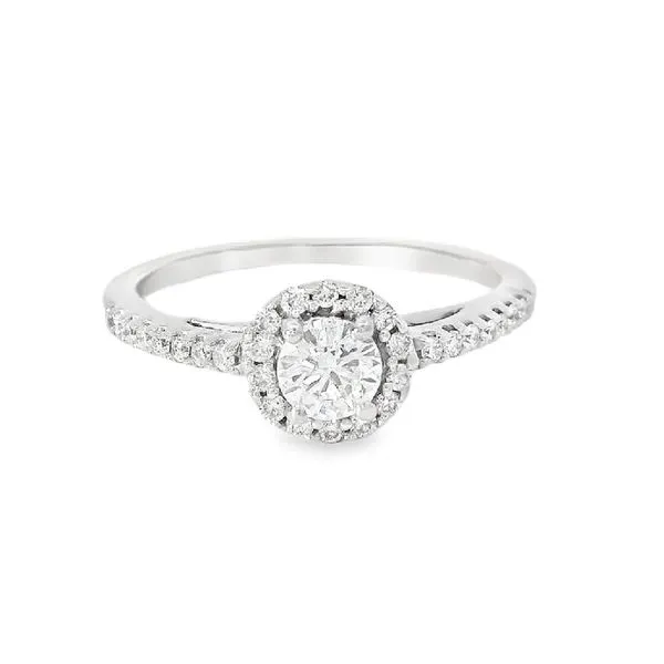 Round .50 ct Diamond Halo Engagement Ring Your Jewelry Box Altoona, PA