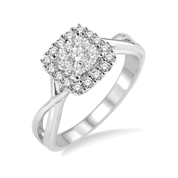 14K White Gold .50Ctw Diamond Lovebright Ring Image 2 Your Jewelry Box Altoona, PA