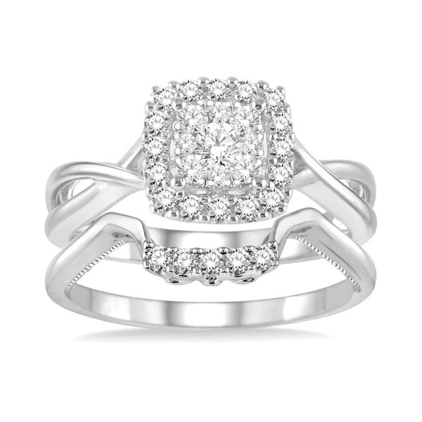 14K White Gold .50Ctw Diamond Lovebright Ring Image 4 Your Jewelry Box Altoona, PA