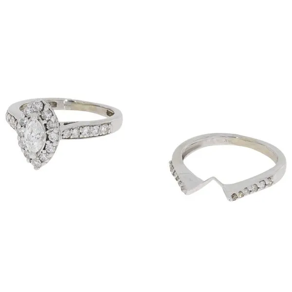 Marquise Diamond Engagement Ring Set Image 2 Your Jewelry Box Altoona, PA