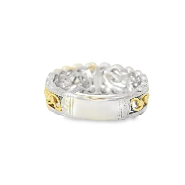 14K Two Tone 1 Carat tw Emerald Cut Diamond Ring