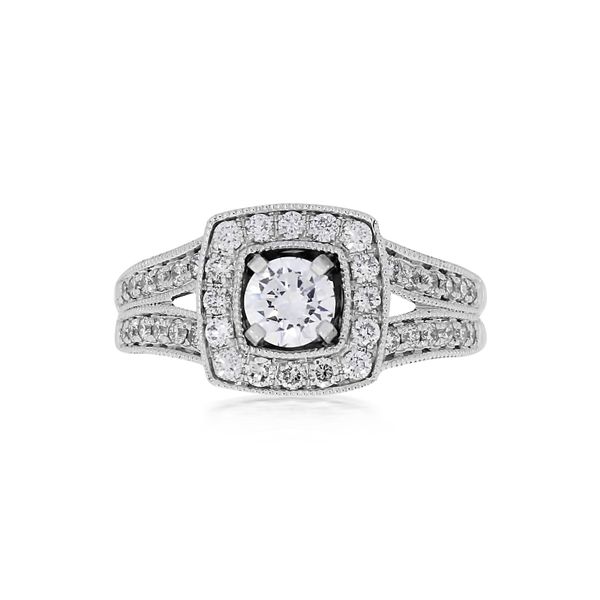 White Gold 1.35 ctw Diamond Cushion Engagement Ring Your Jewelry Box Altoona, PA