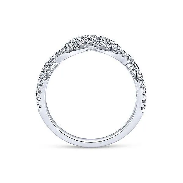 14K White Gold Designer .50ctw Diamond Ring Image 2 Your Jewelry Box Altoona, PA