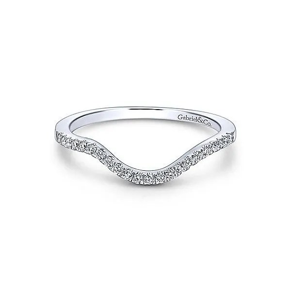 14K White Gold .15ctw Diamond Curve Band Your Jewelry Box Altoona, PA