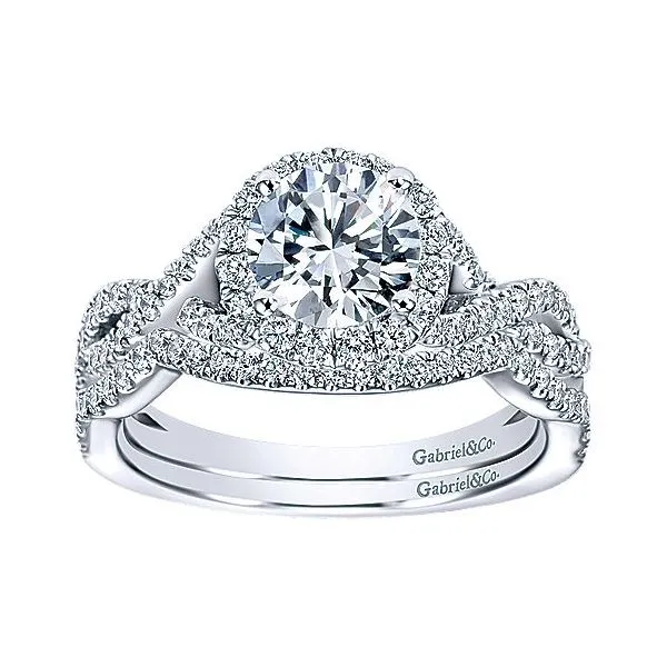 14K White Gold 0.15ctw Diamond Curve Band Image 4 Your Jewelry Box Altoona, PA