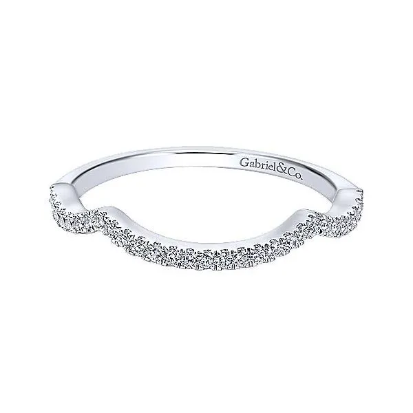 14K White Gold 0.15ctw Diamond Curve Band Your Jewelry Box Altoona, PA