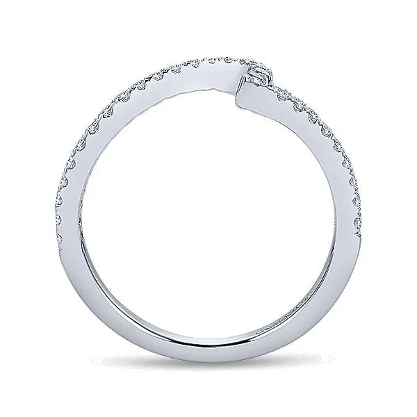 14K White Gold .30ctw Diamond Curve Band Image 2 Your Jewelry Box Altoona, PA