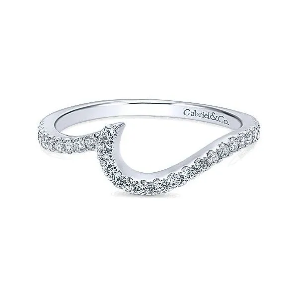 14K White Gold .30ctw Diamond Curve Band Your Jewelry Box Altoona, PA