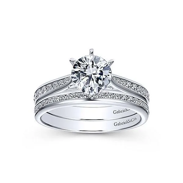 14K White Gold 1/4ctw Diamond Band Image 4 Your Jewelry Box Altoona, PA