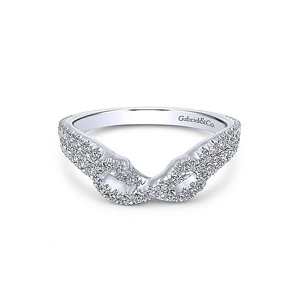 14K White Gold .45ctw Diamond Curve Band Your Jewelry Box Altoona, PA