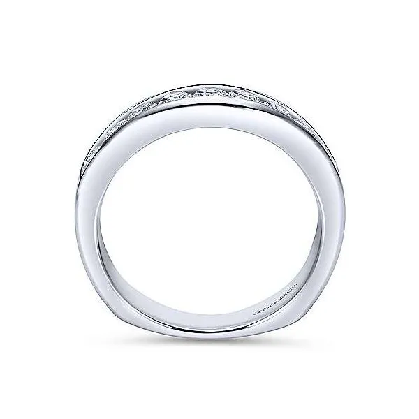 14K White Gold .60ctw Diamond Channel Band Image 2 Your Jewelry Box Altoona, PA