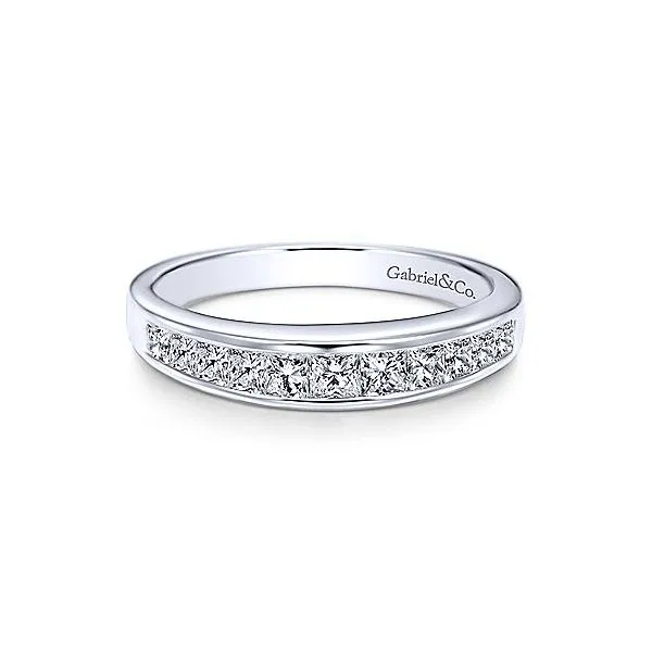 14K White Gold .65ctw Princess Diamond Band Your Jewelry Box Altoona, PA