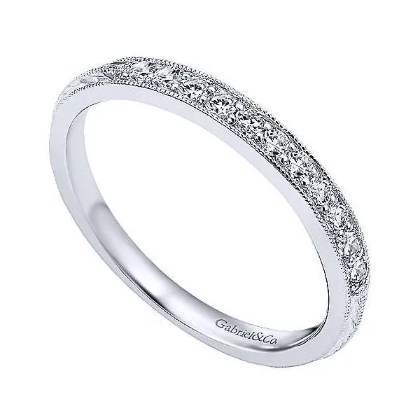 14K White Gold .20ctw Diamond Vintage Band Image 3 Your Jewelry Box Altoona, PA