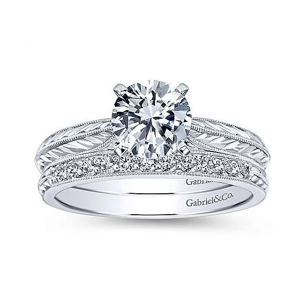 14K White Gold .20ctw Diamond Vintage Band Image 4 Your Jewelry Box Altoona, PA