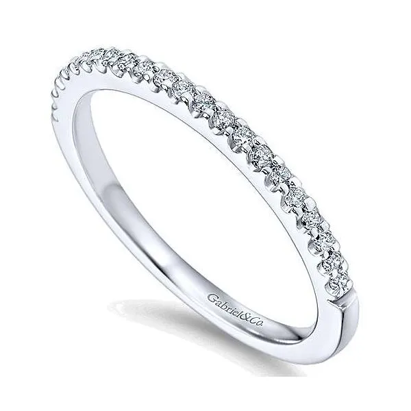 14K White Gold .15ctw Diamond Wedding Band Image 3 Your Jewelry Box Altoona, PA