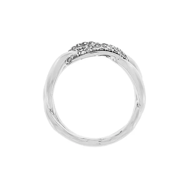 14K White Gold .50ctw Diamond Link Ring Image 3 Your Jewelry Box Altoona, PA