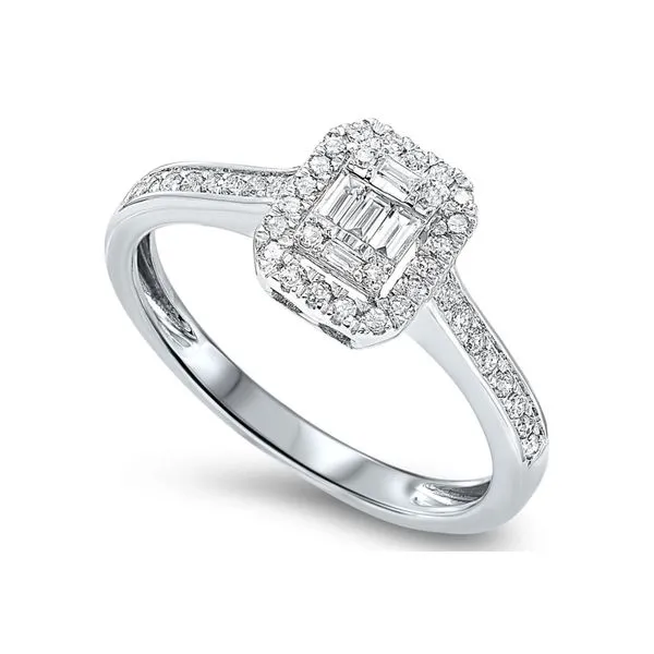 14K White Gold 1/4ctw Diamond Mosaic Ring Your Jewelry Box Altoona, PA