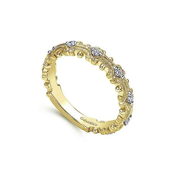 14K Yellow Gold Diamond Stackable Band Image 3 Your Jewelry Box Altoona, PA