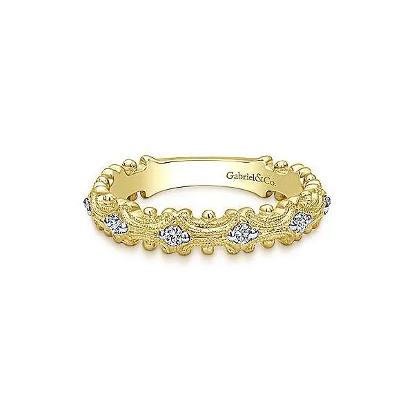 14K Yellow Gold Diamond Stackable Band Your Jewelry Box Altoona, PA