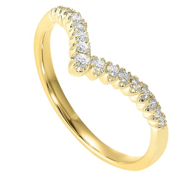 Yellow Gold Diamond V Ring Your Jewelry Box Altoona, PA