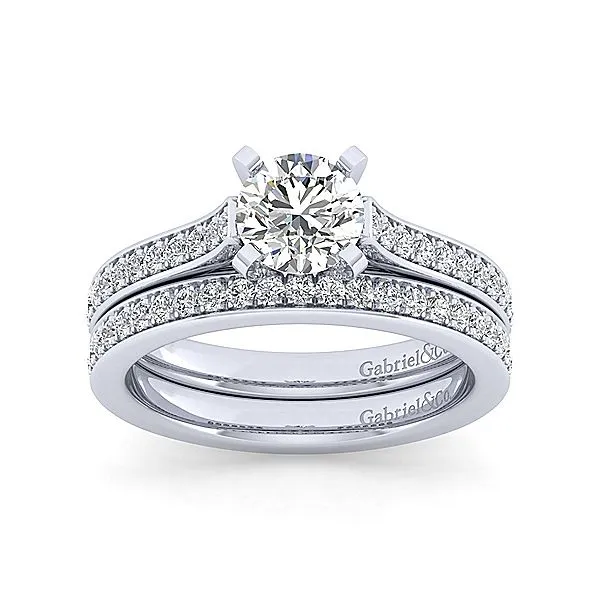 Gabriel & Co Accented Diamond Engagement Mounting Image 4 Your Jewelry Box Altoona, PA