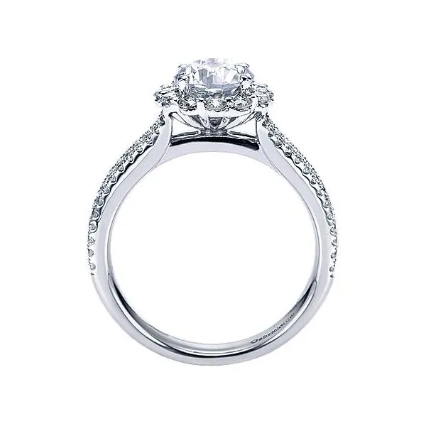 Gabriel & Co Halo Diamond Engagement Ring Mounting Image 2 Your Jewelry Box Altoona, PA