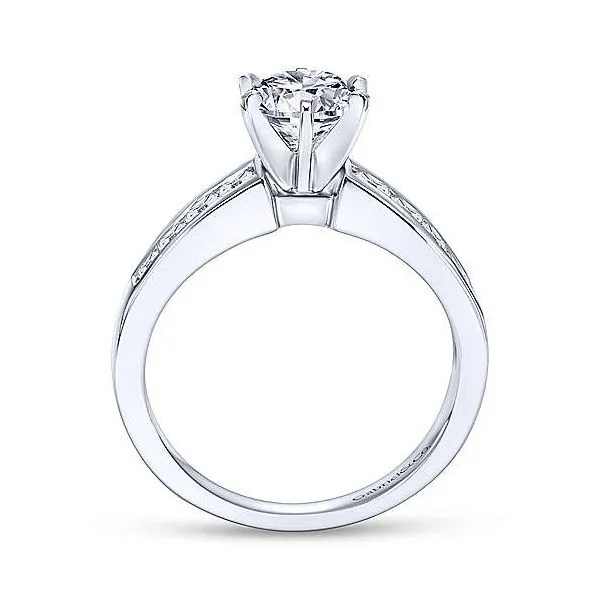 Gabriel & Co Diamond Channel Engagement Mounting Image 2 Your Jewelry Box Altoona, PA