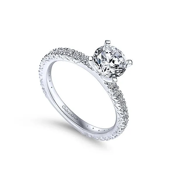 Gabriel & Co Accented Diamond Engagement Mounting Image 3 Your Jewelry Box Altoona, PA