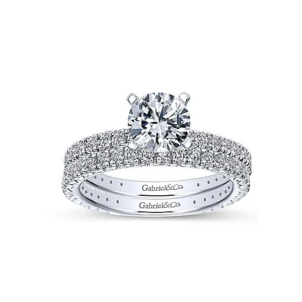 Gabriel & Co Accented Diamond Engagement Mounting Image 4 Your Jewelry Box Altoona, PA