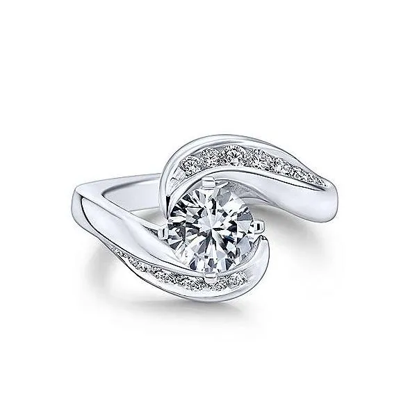 Gabriel & Co Bypass Diamond Channel Engagement Mounting Your Jewelry Box Altoona, PA