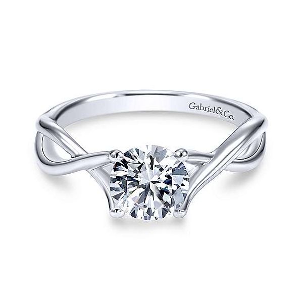 Gabriel & Co Infinity Cathedral Solitaire Engagement Mounting Your Jewelry Box Altoona, PA