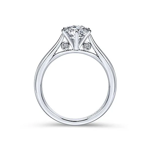 Gabriel & Co Solitaire Diamond Accented Engagement Mounting Image 2 Your Jewelry Box Altoona, PA