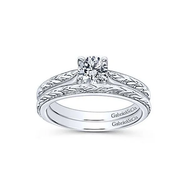 Gabriel & Co Vintage Solitaire Engagement Mounting Image 4 Your Jewelry Box Altoona, PA