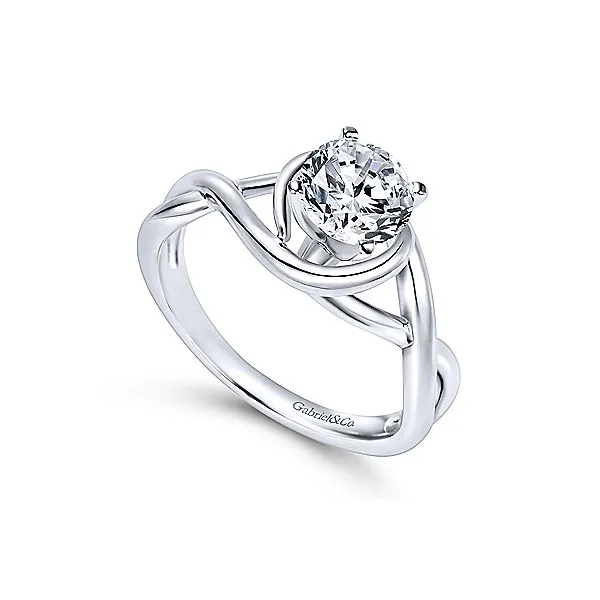 Gabriel & Co Bypass Solitaire Engagement Mounting Image 3 Your Jewelry Box Altoona, PA