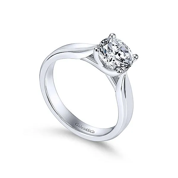Gabriel & Co Solitaire Engagement Mounting Image 3 Your Jewelry Box Altoona, PA